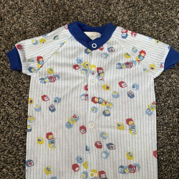 Vintage Swanknit Newborn Boys Short Sleeve Sleeper. - Picture 2 of 7